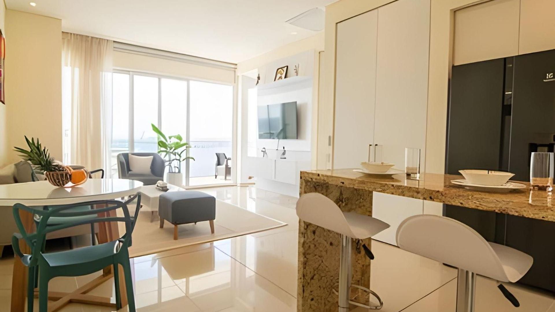 Apartamento Lujoso Apto De 1 Hab En Piso 15 Edificio H2 Cartagena