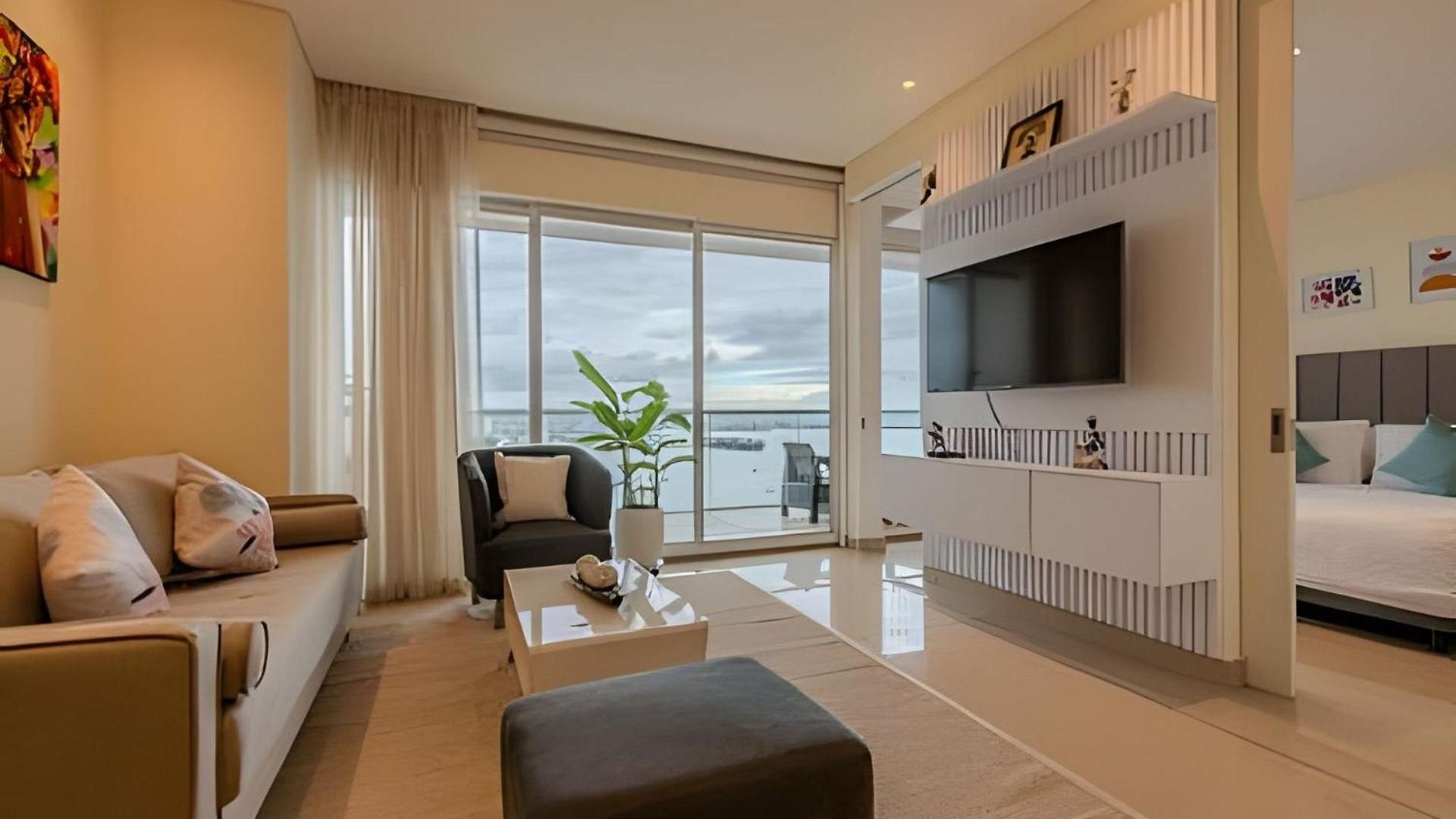 Apartamento Lujoso Apto De 1 Hab En Piso 15 Edificio H2 Cartagena