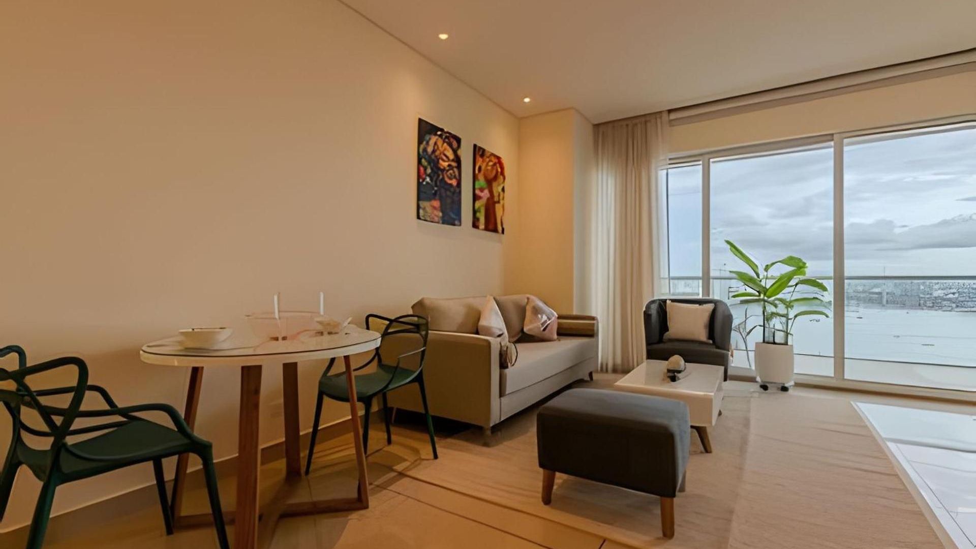 Lujoso Apto De 1 Hab En Piso 15 Edificio H2 Apartamento *