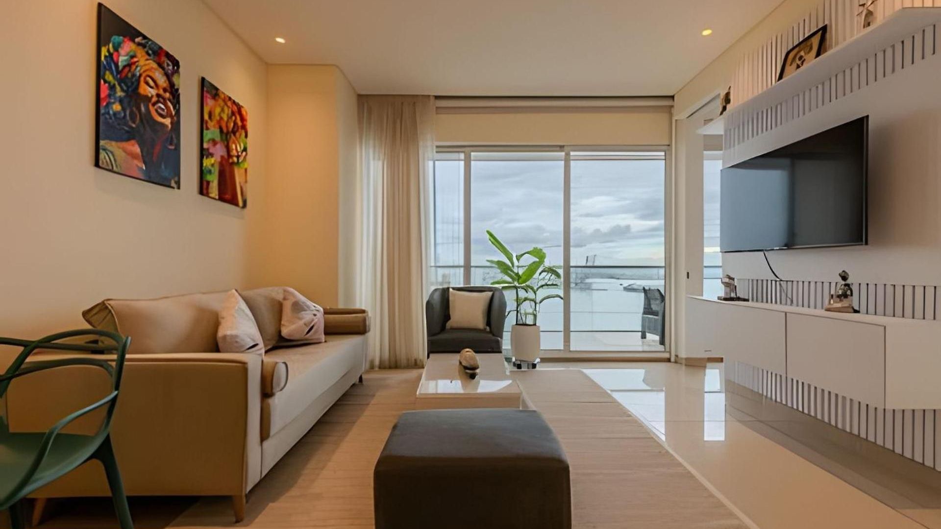 Apartamento Lujoso Apto De 1 Hab En Piso 15 Edificio H2 *