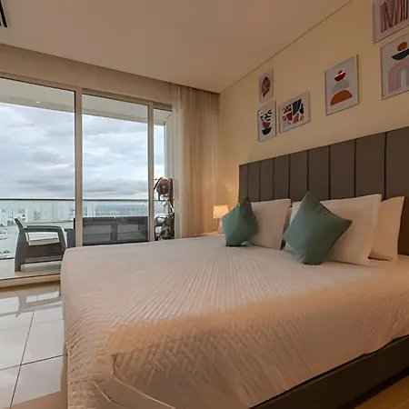 Apartamento Lujoso Apto De 1 Hab En Piso 15 Edificio H2 Cartagena
