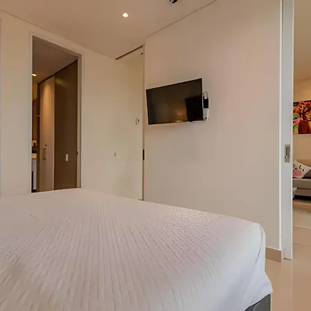 Lujoso Apto De 1 Hab En Piso 15 Edificio H2 *