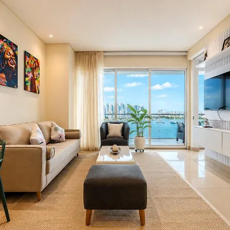 Lujoso Apto De 1 Hab En Piso 15 Edificio H2 Apartamento *